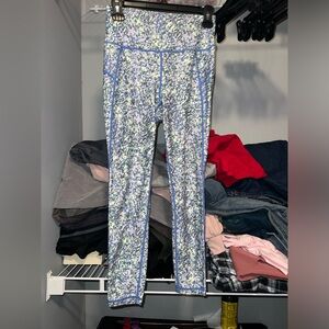 Sweaty Betty Blue Floral-Patterned Leggings